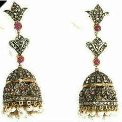 Sale - Antique Diamond Jhumka Earrings...