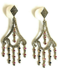 Victorian diamond chandelier earrings